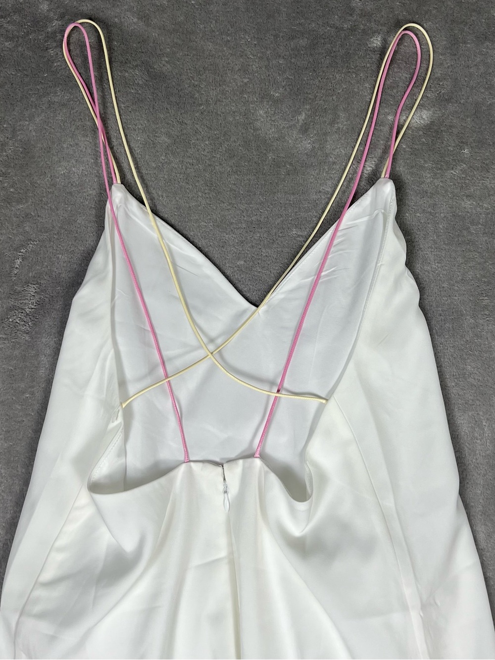 Revolve Dress Womens Small Superdown Breanna Strappy Shift Preppy Colorful Mini - Picture 7 of 9
